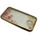 Capa Silicone Gel Com Desenho Flor Samsung Galaxy J5 2017 J530 Dourado